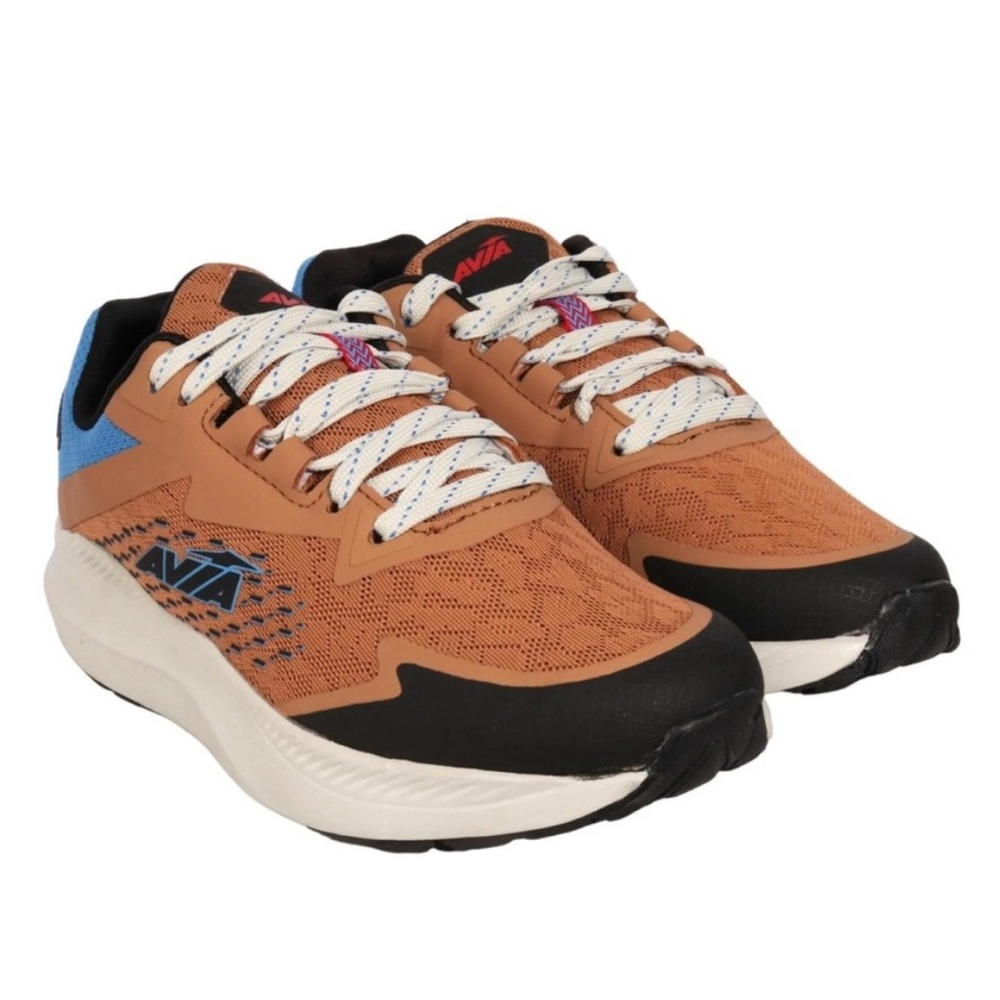 Avia Avi-Storm Tan and Blue Athletic Running Shoes
